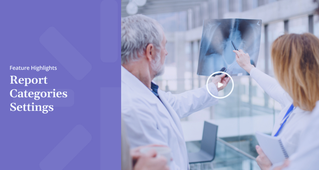 Feature Highlights Report Categories Settings