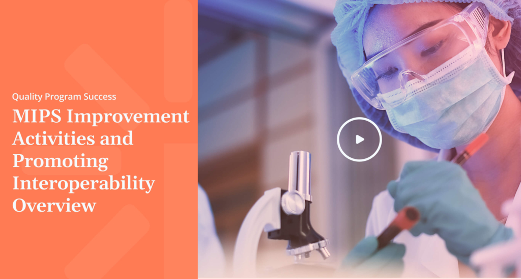 Quality Program Success MIPS Improvement Activities and Promoting Interoperability Overview